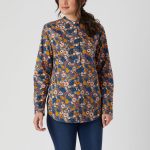 Women's Printmaker Cotton Poplin Long Sleeve Tunic
