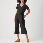 Women's Nine to Fine Synthetic Short Sleeve Jumpsuit